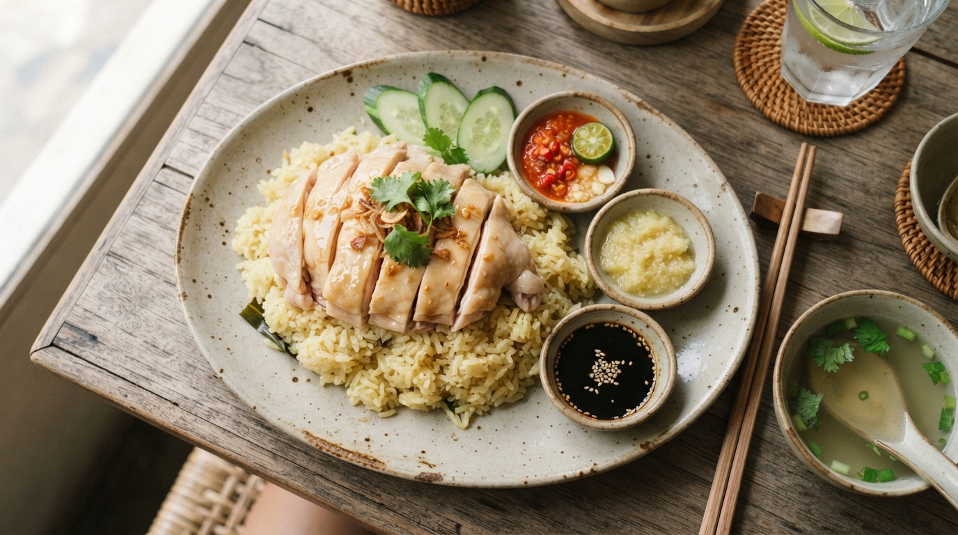 HAINANESE CHICKEN RICE RECIPE